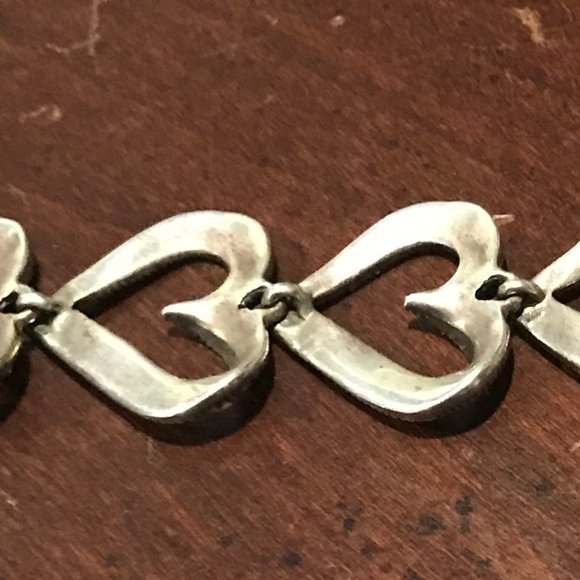 QVC Suspicion Sterling Marcasite Heart Bracelet - Picture 8 of 9